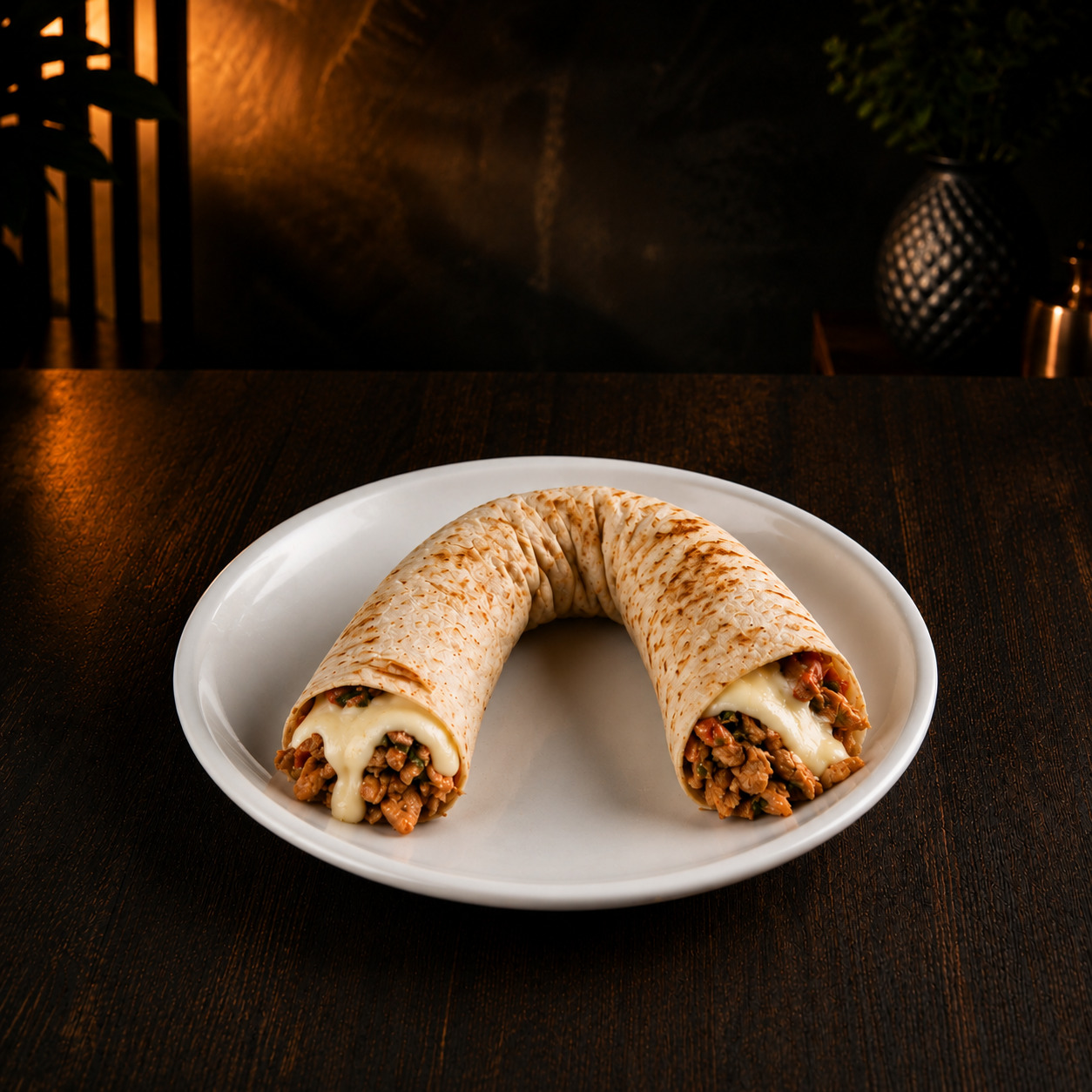 Kaşarlı Tavuk Tantuni Dürüm