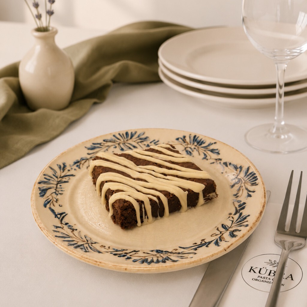 Brownie Beyaz Çikolatalı