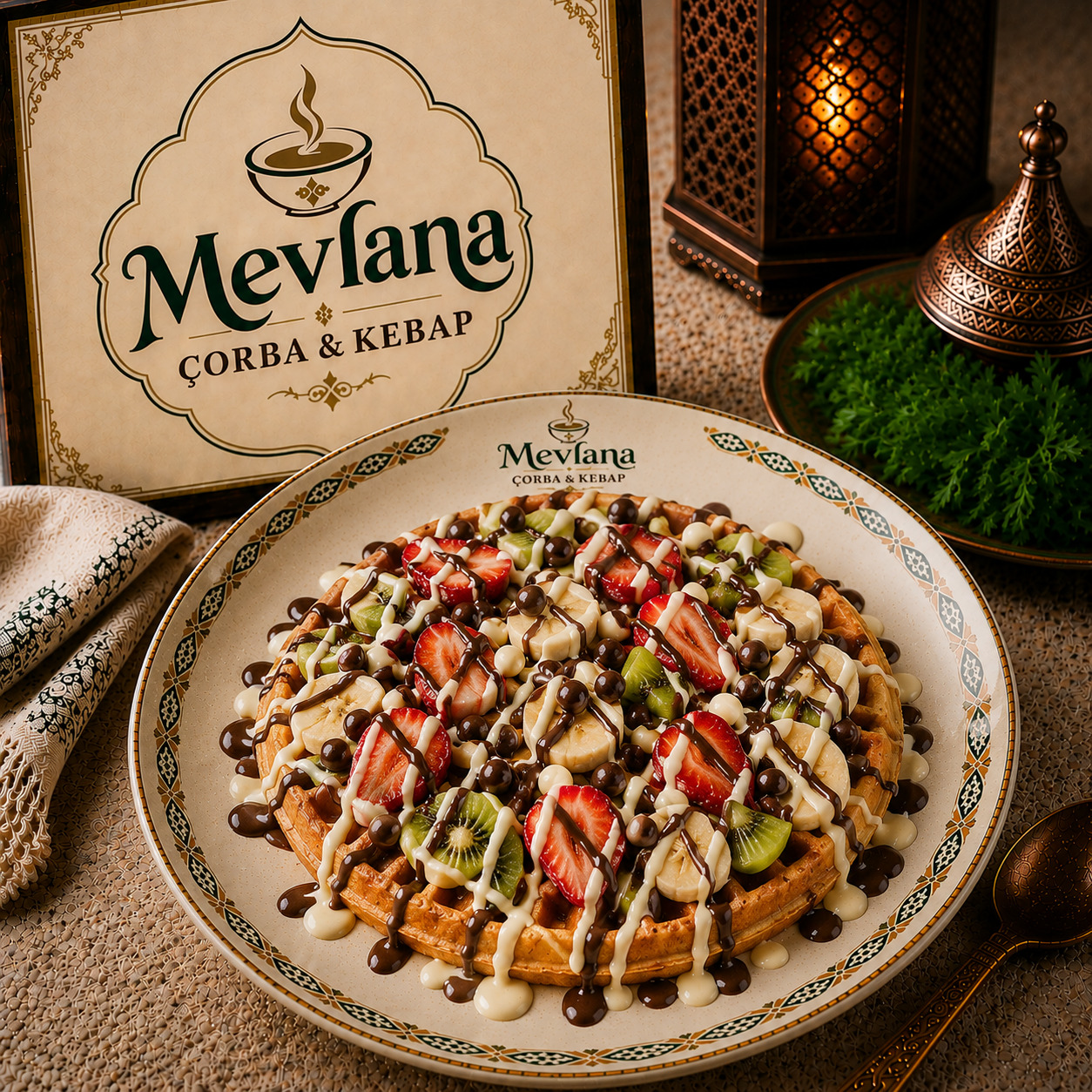 Klasik Waffle Tabağı