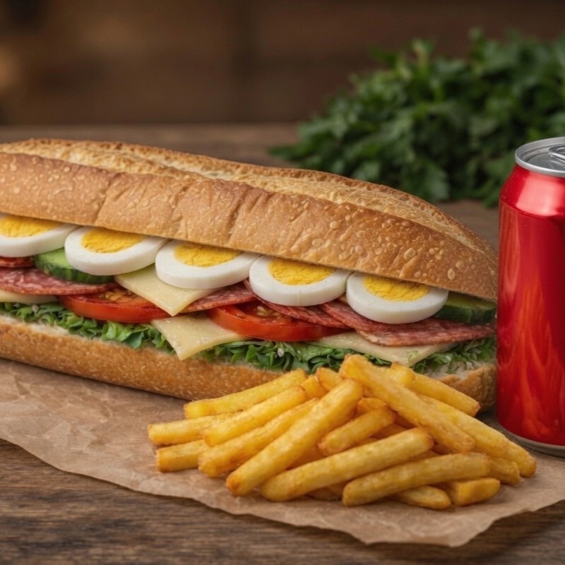 Yumurtalı Kahvaltı Sandviç MENÜ