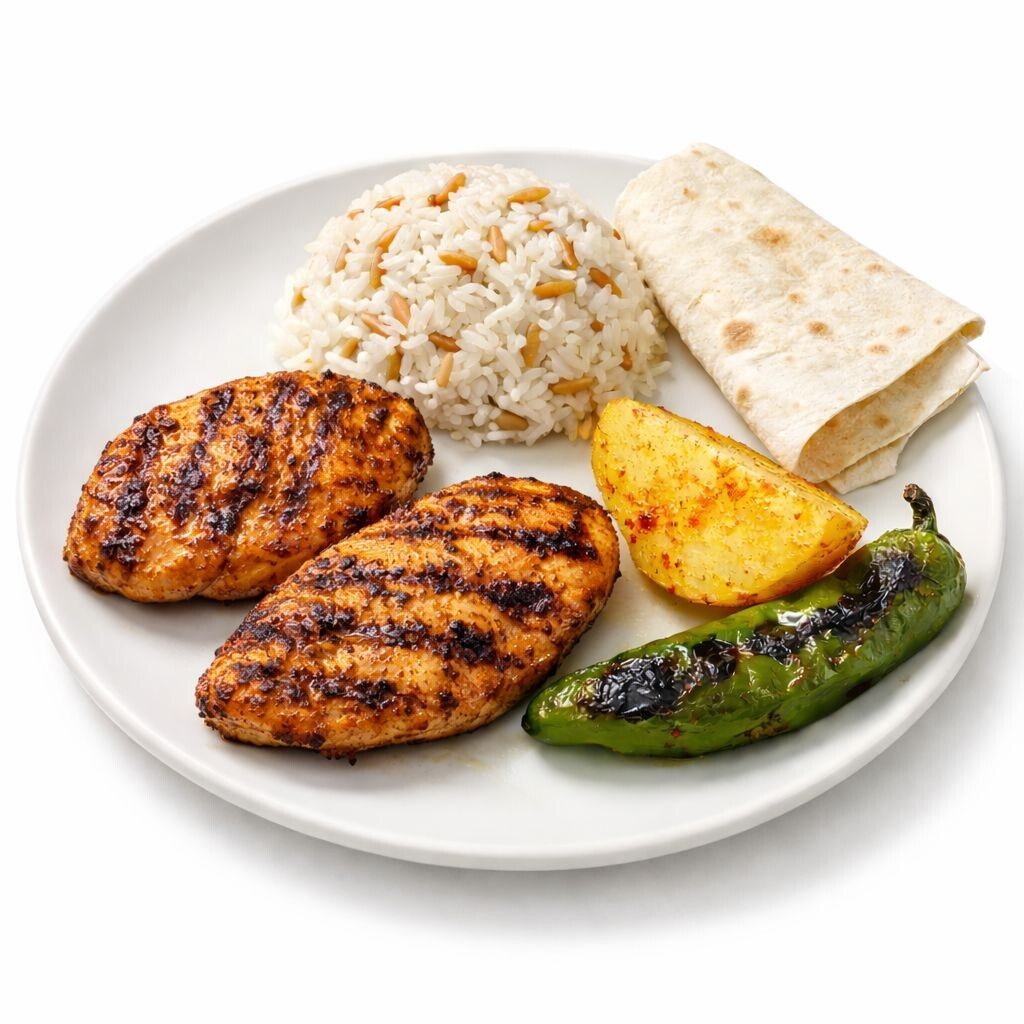 Mangalda Tavuk & Pirinç Pilavı
