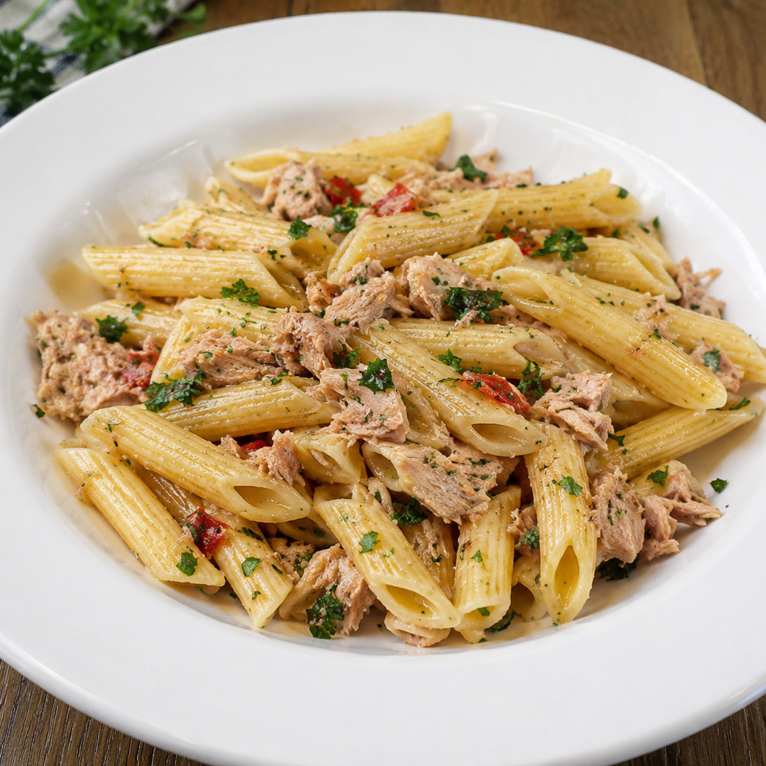 Ton Balıklı Penne Makarna