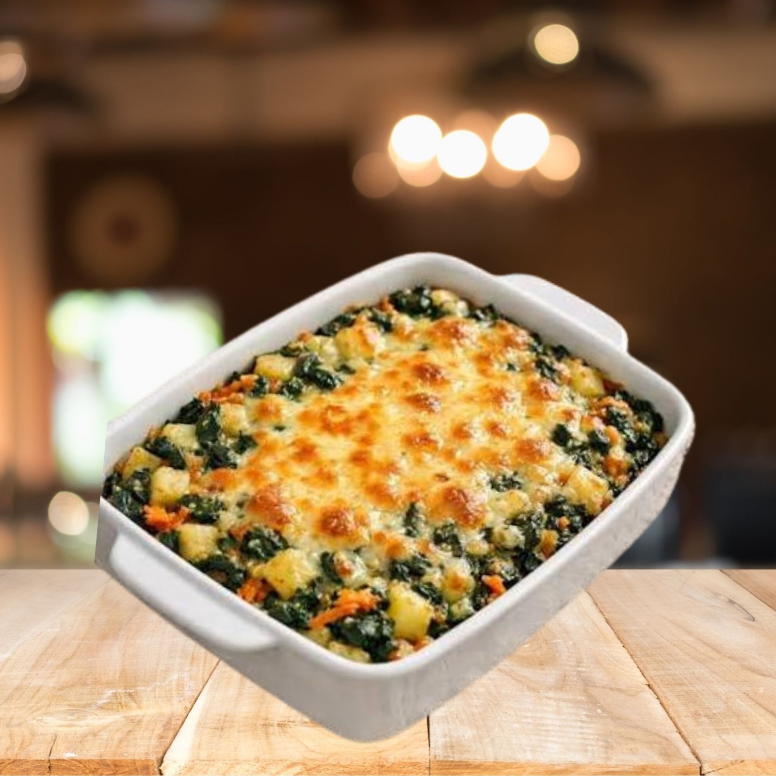 Ispanaklı Patates Graten