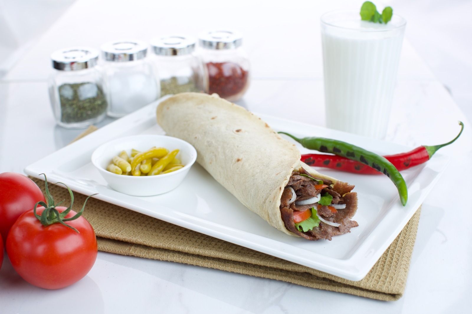 Et Döner Dürüm (Tek Lavaş) (Duble)