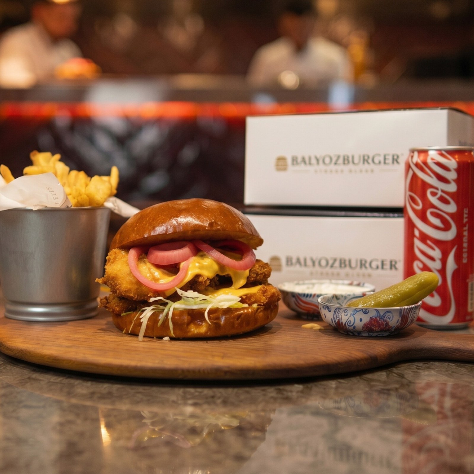 American Chicken Burger Menü