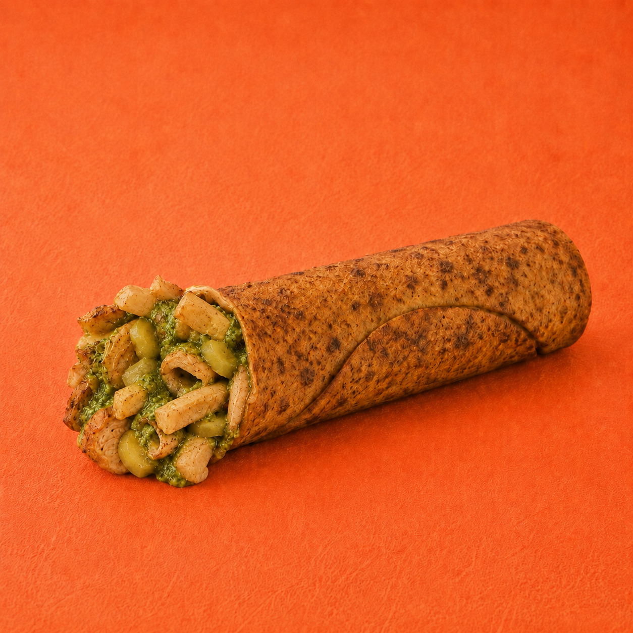Pesto Soslu Tavuk Döner Dürüm
