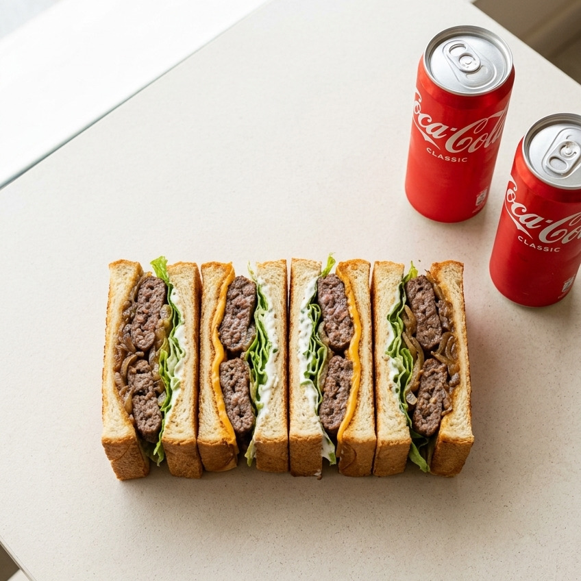 İkili Sando Burger Menü