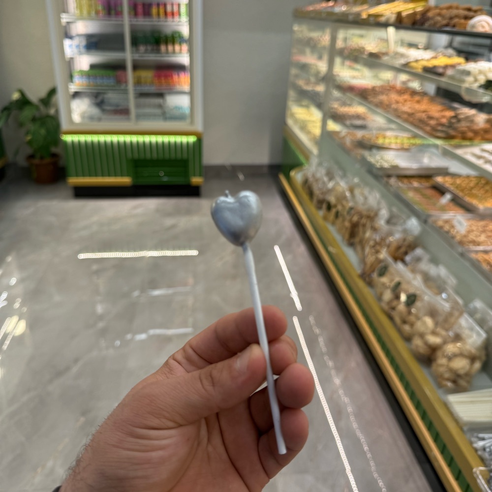 Kalpli Mum Gümüş