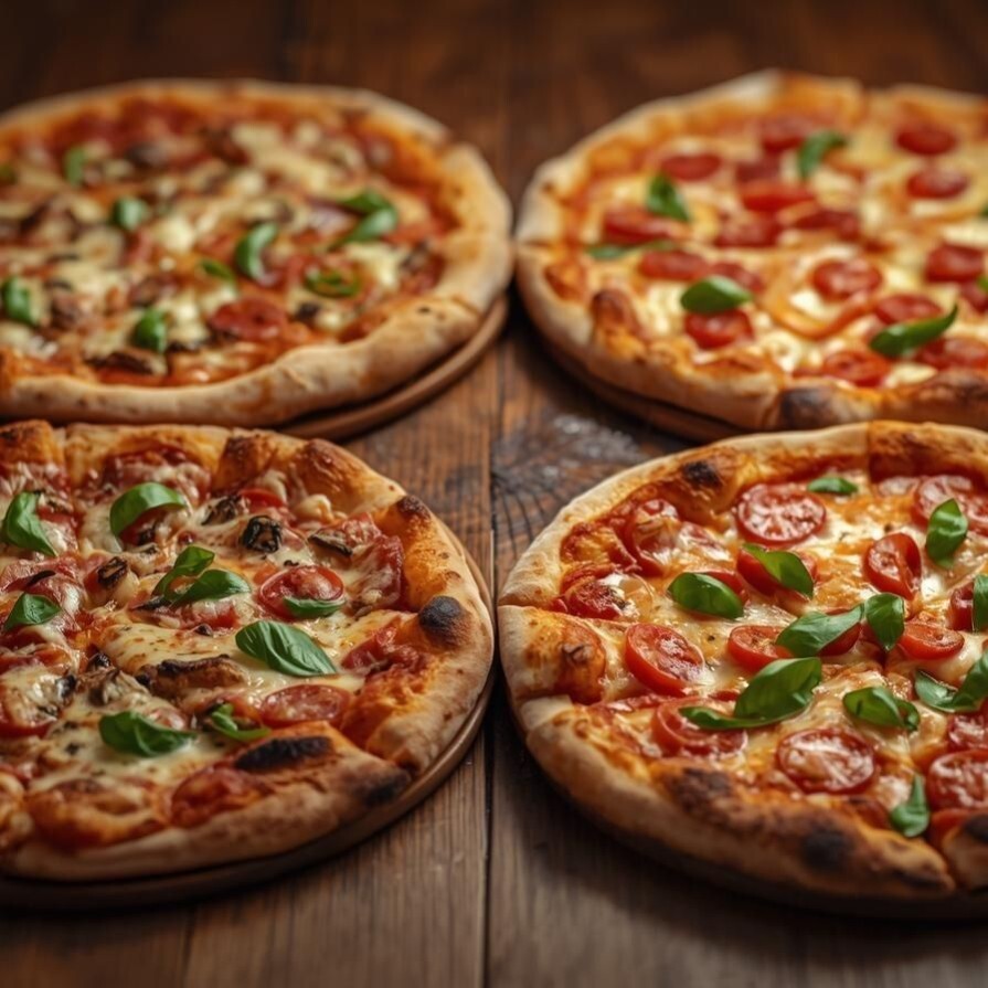 4 Adet Pizza Orta Boy ( 1. Litre coco cola)