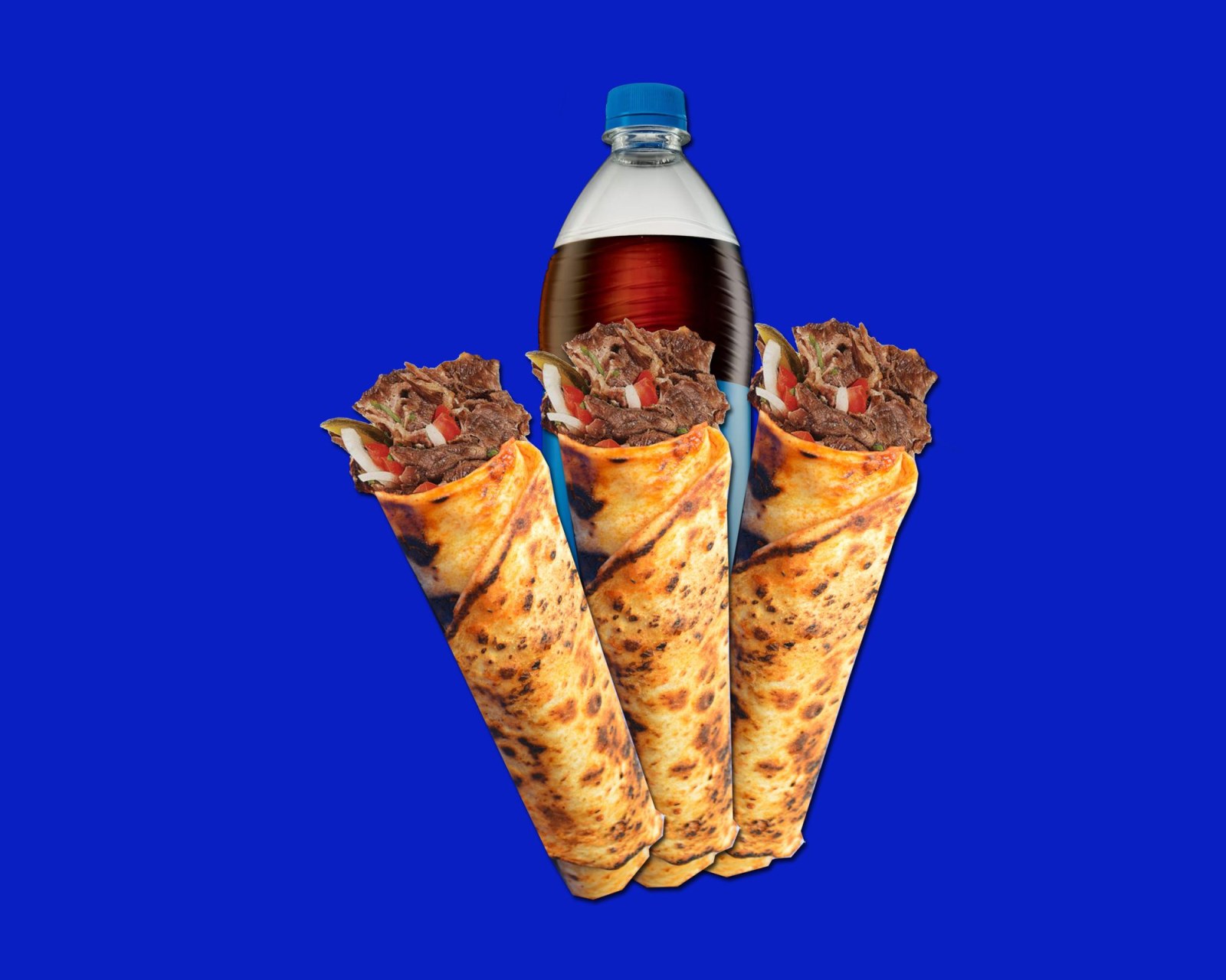 3'Lü Et Döner Dürüm Menü