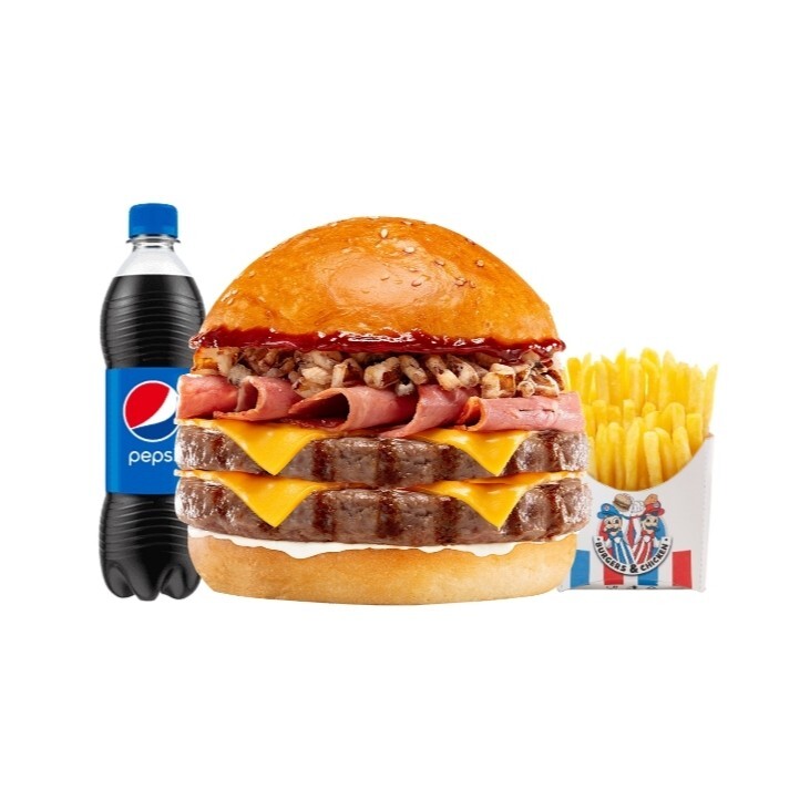 Super Double Smoked Burger Menü