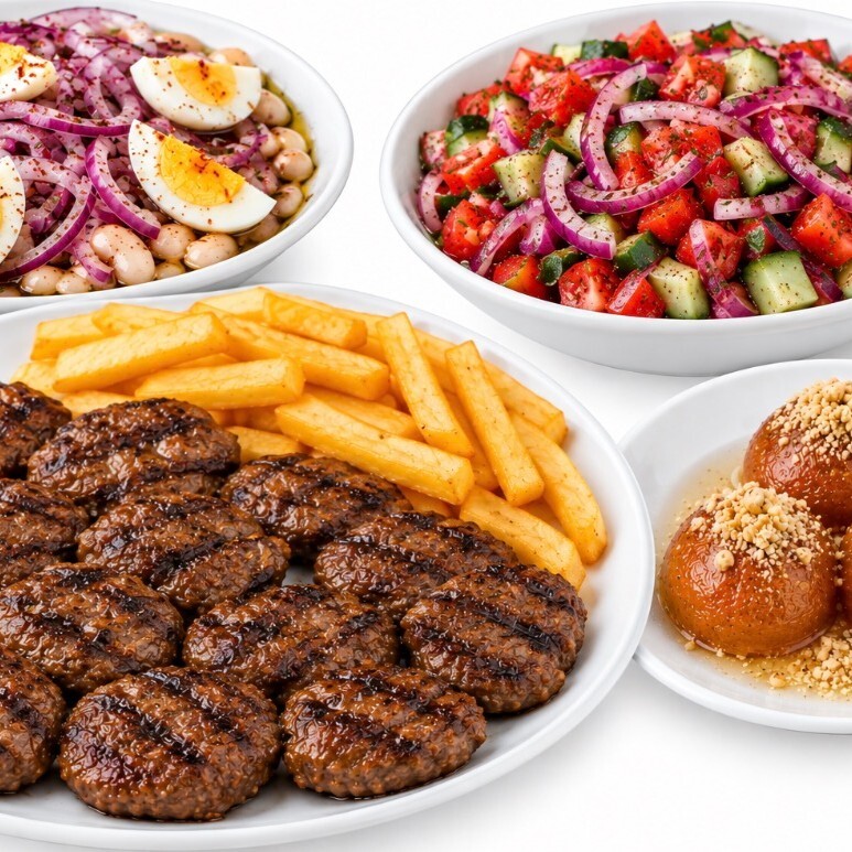 KG Pişmiş Dana Köfte/ Salata / Tatlı MENÜ
