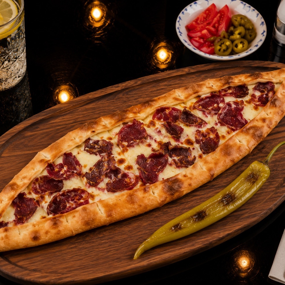 Pastırmalı Kaşarlı Pide