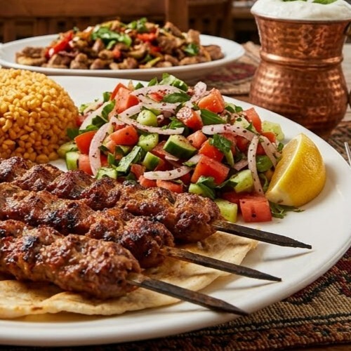 4 Şiş Kebap+Ayran 17ml
