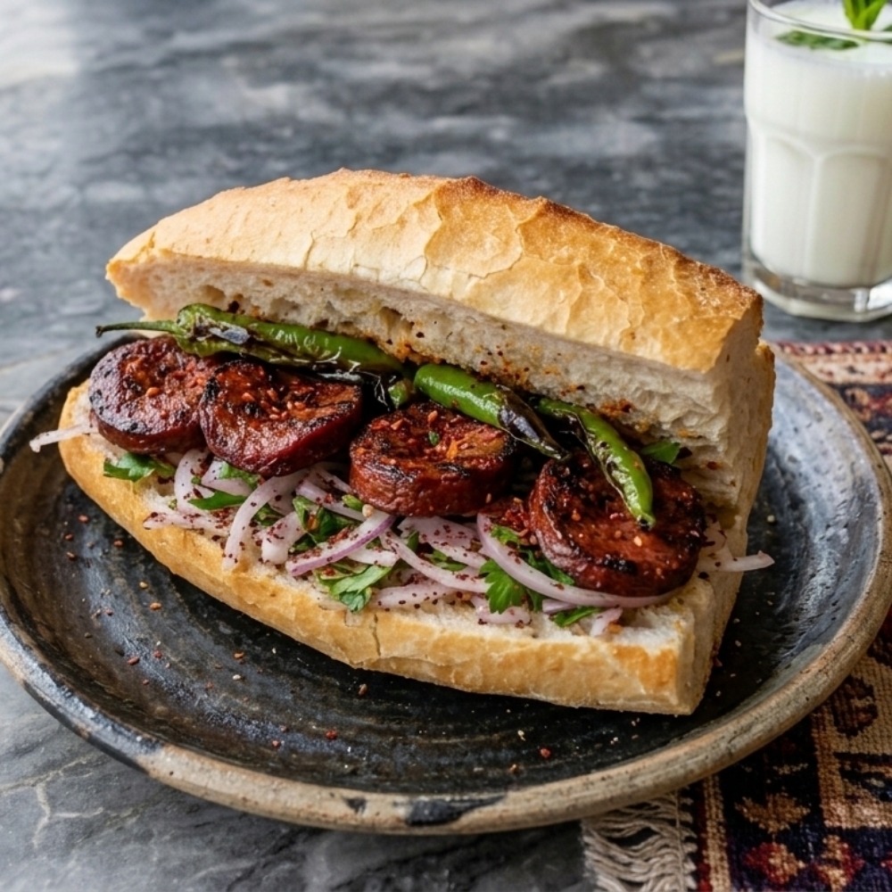 Sucuk Ekmek (Yarım)
