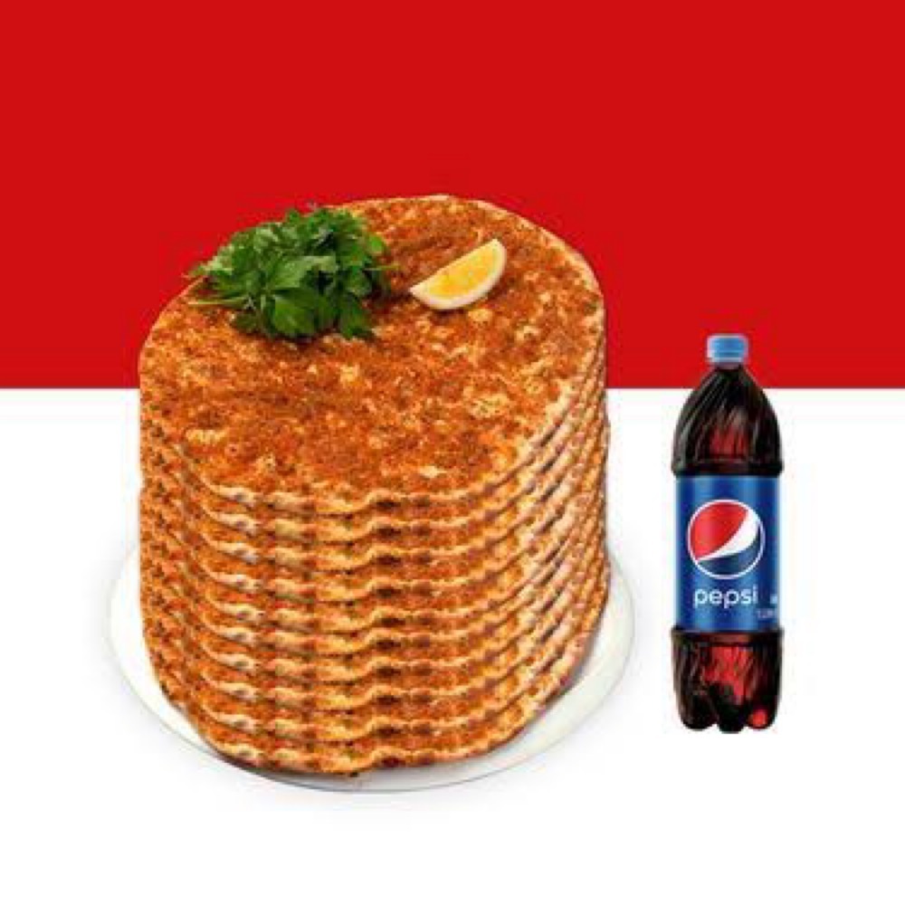 On Lahmacun + 1 Litre Kola