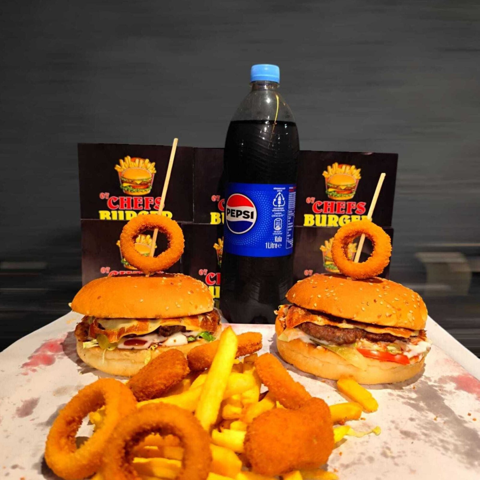 İkili Cheese Burger Menü