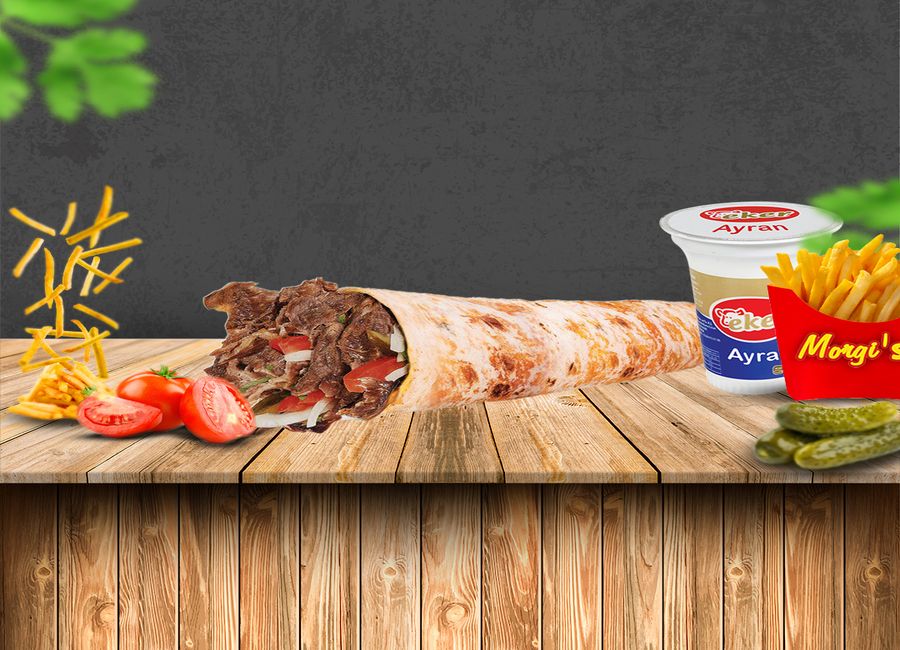 Zurna Et Döner Dürüm + Patates Kızartması + Ayran (17 cl.)