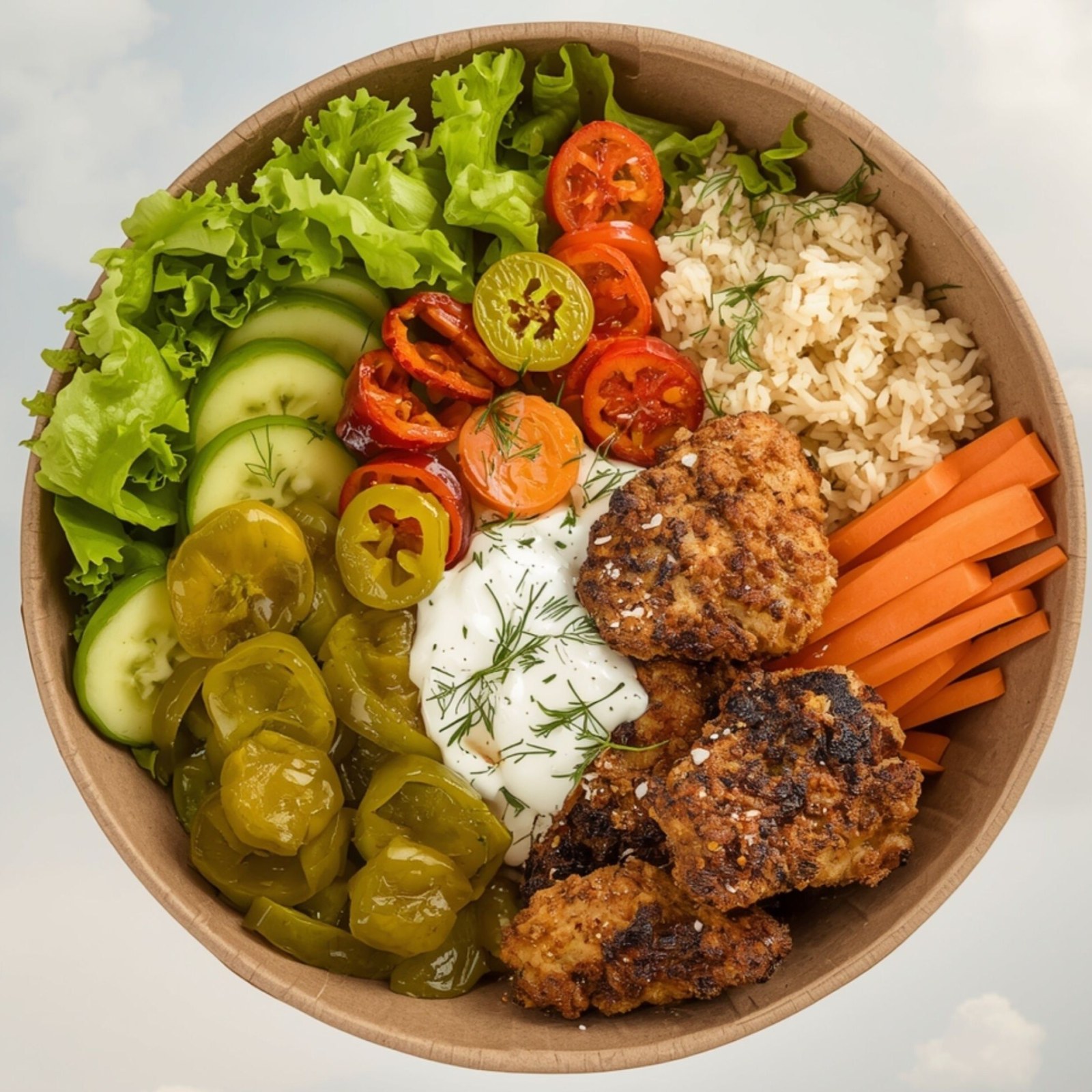 Dereotlu Crispy Chicken Bowl