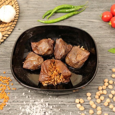Etli Kuru Patlıcan Dolması