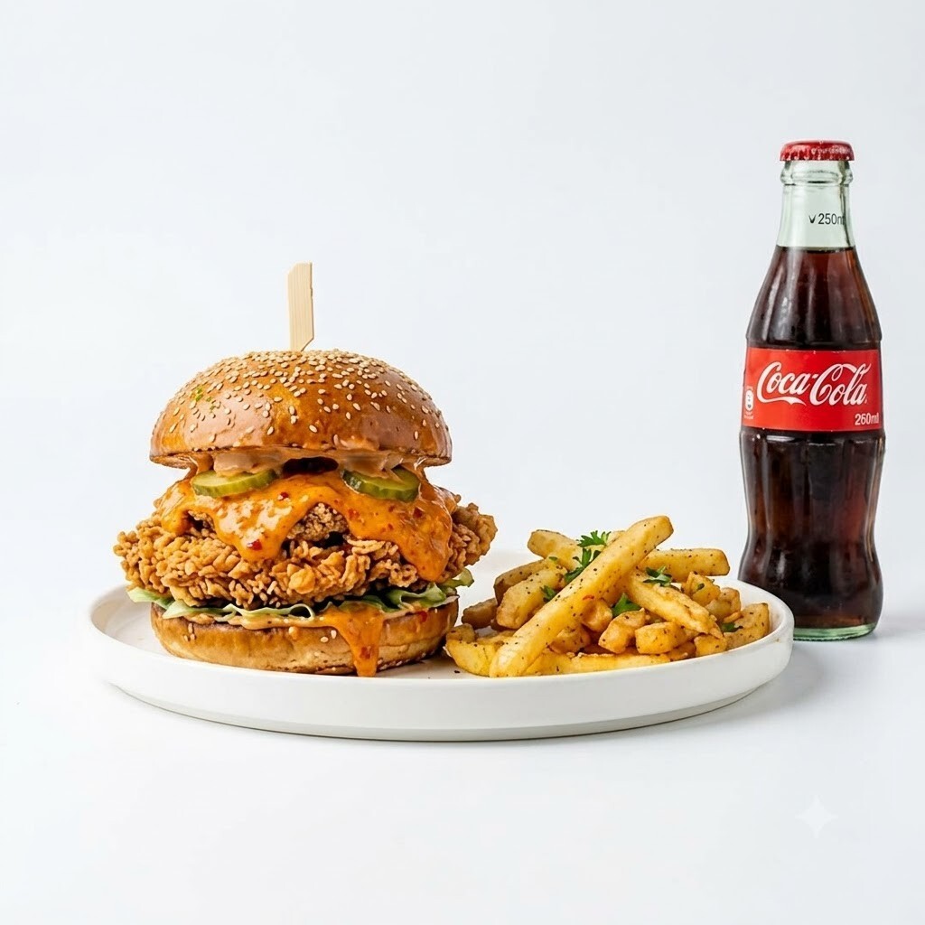 Chili - Mayo Soslu Crispy, S Burger Menü