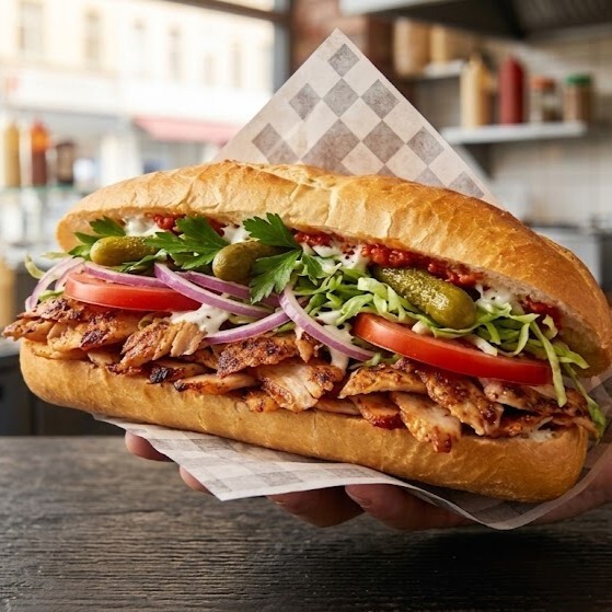 Sandviç Ekmek Arası Tavuk Döner