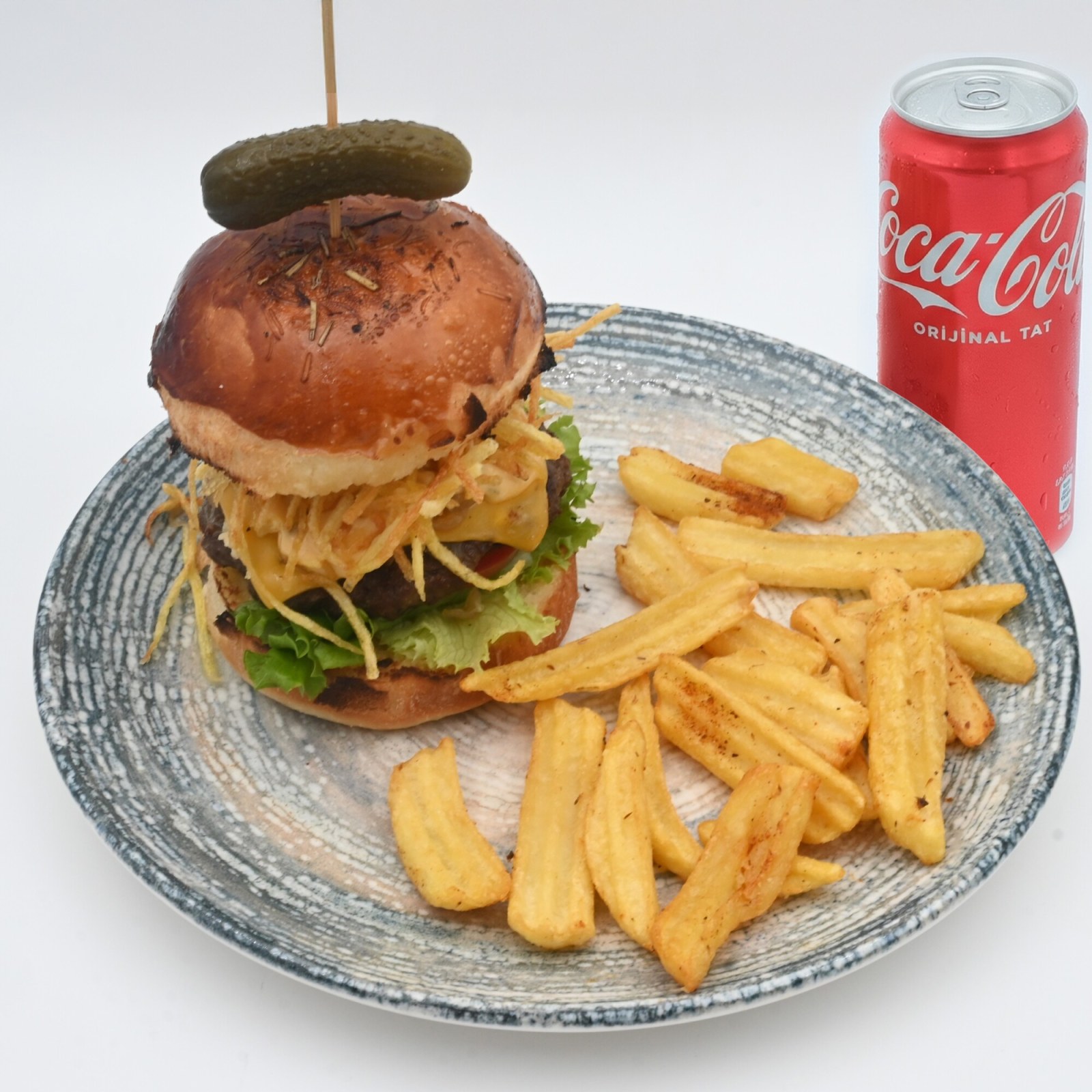 New York Large Burger + Coca Cola