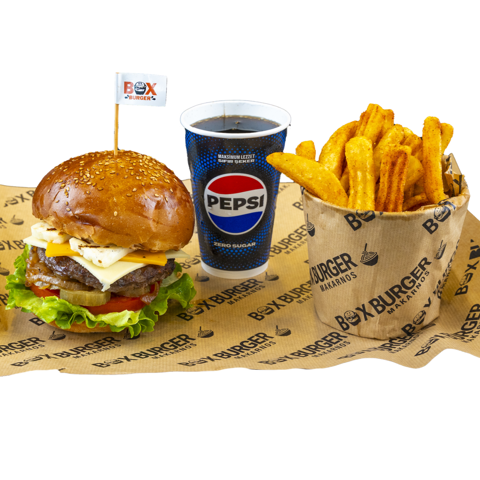 3 Peynirli Burger