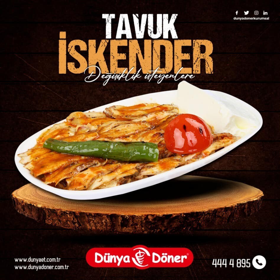 Tavuk İskender Duble Porsiyon (200 gr)