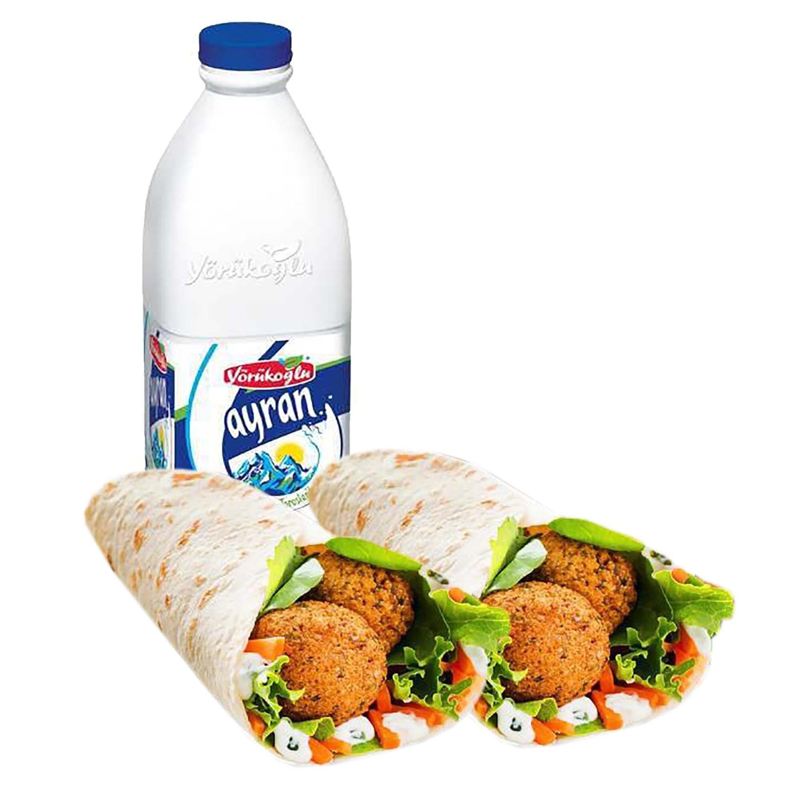 Falafel Sandviç (2 Adet) ve içecek (1 L) ile Combo