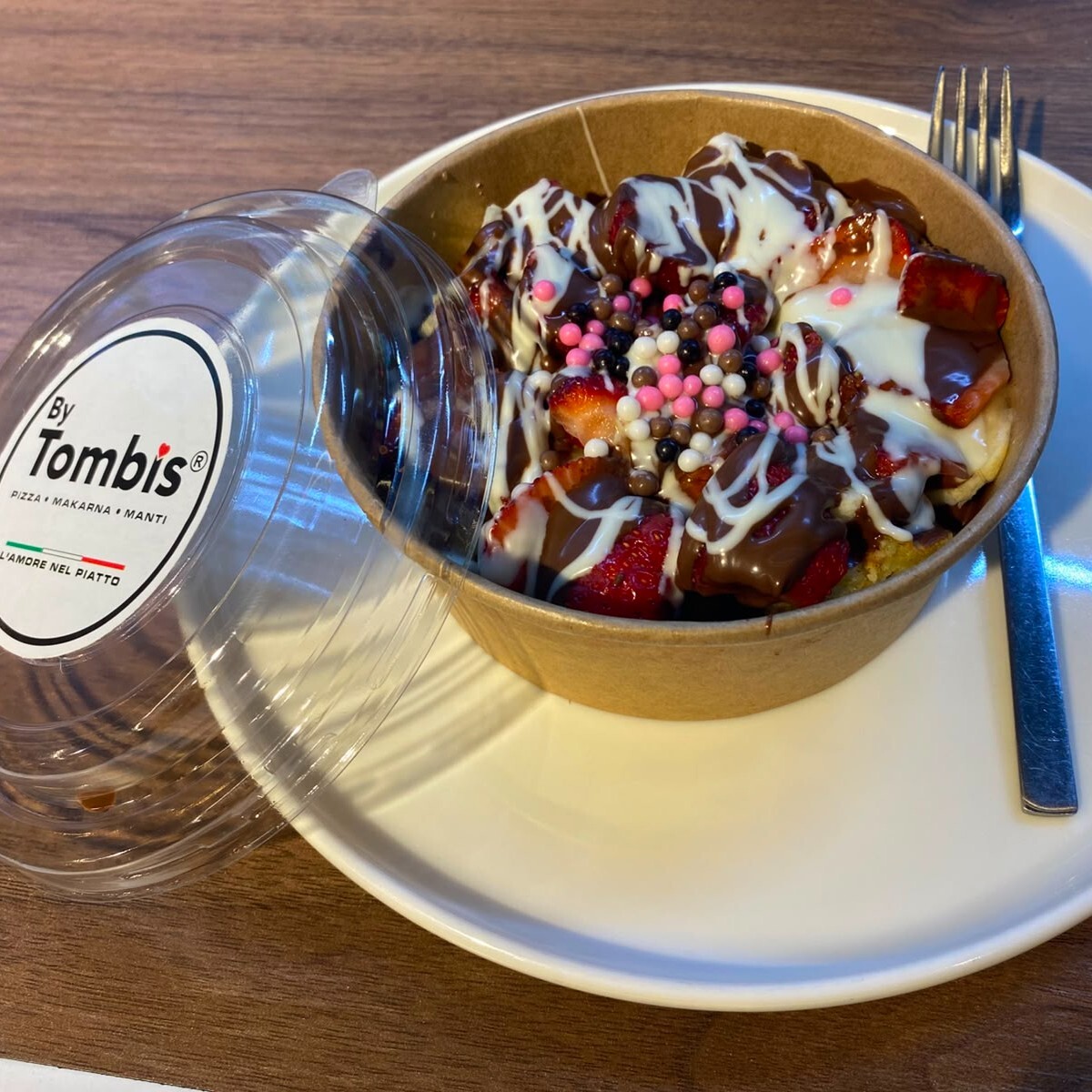 Beyaz Çikolatalı Waffle