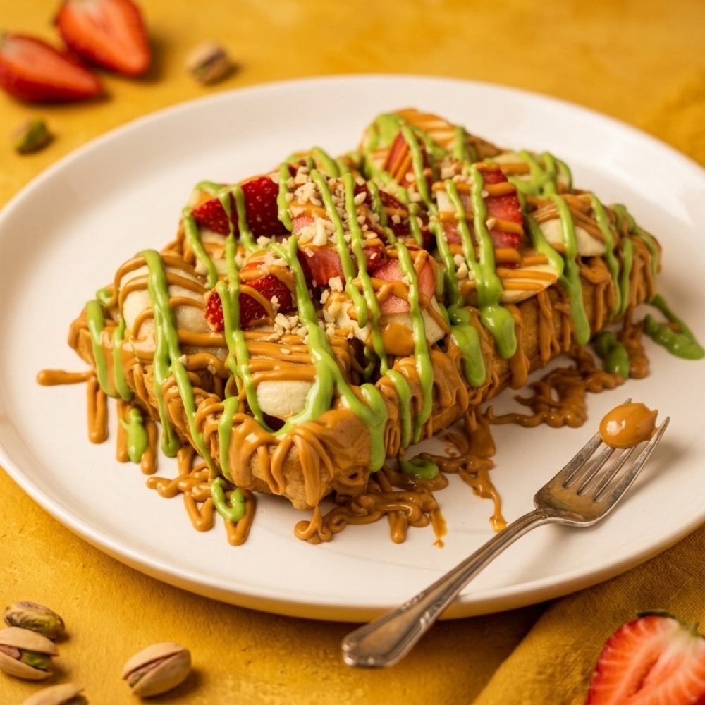Altın Karamel Bütün Waffle
