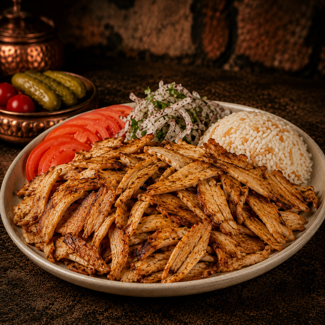 Tavuk Döner Pilav Üstü (Double)