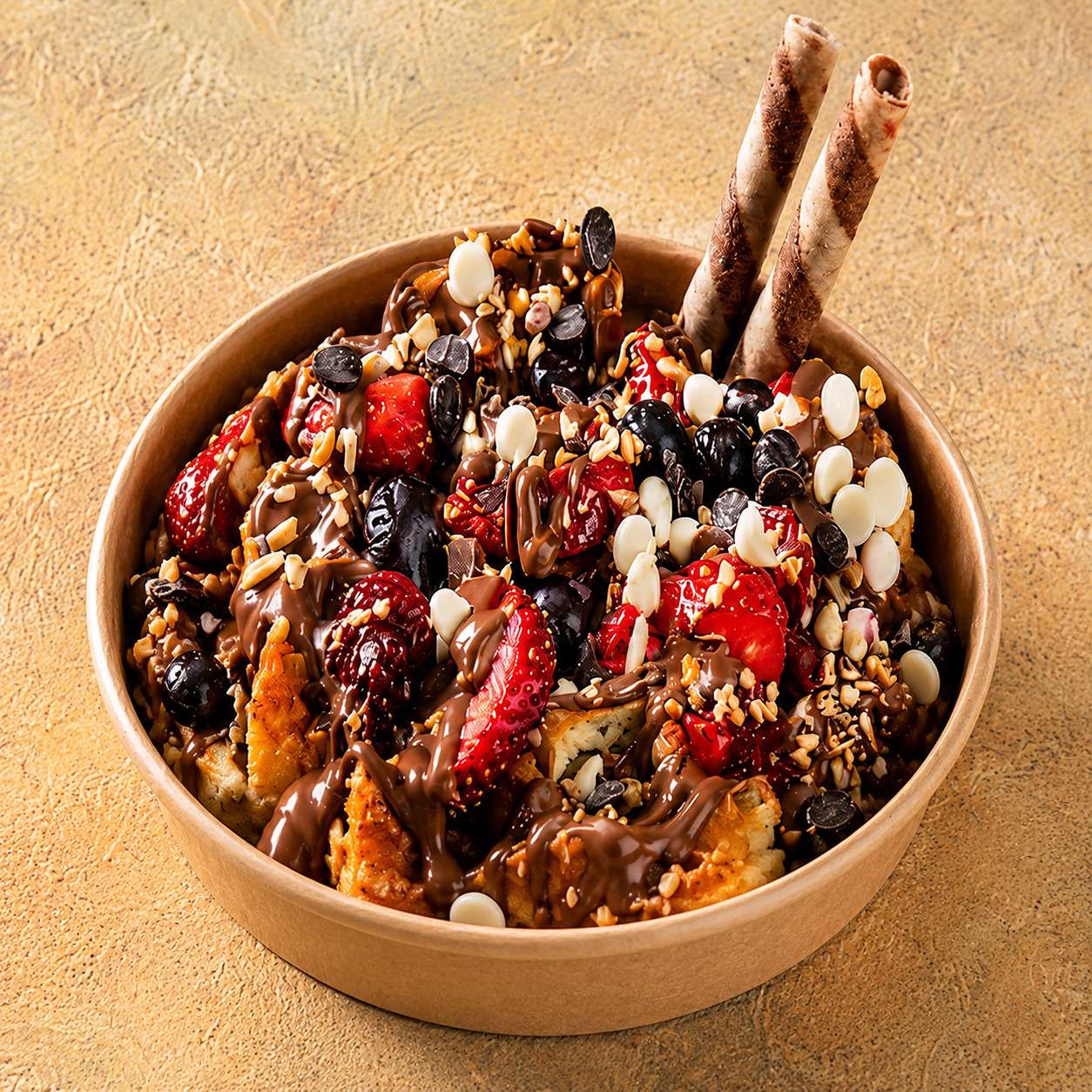 Orman Meyve Aşkı Waffle Bowl