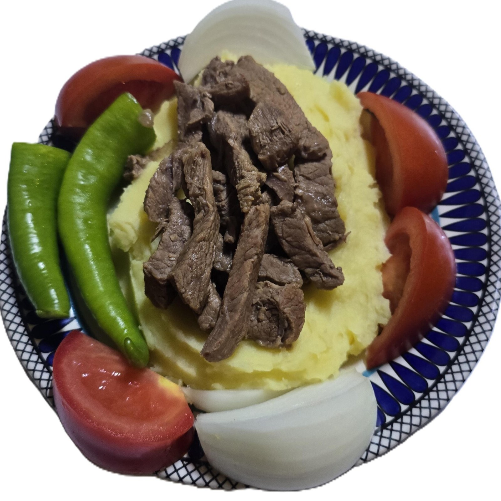 Püre Üstü Kavurma Ve Söğüş