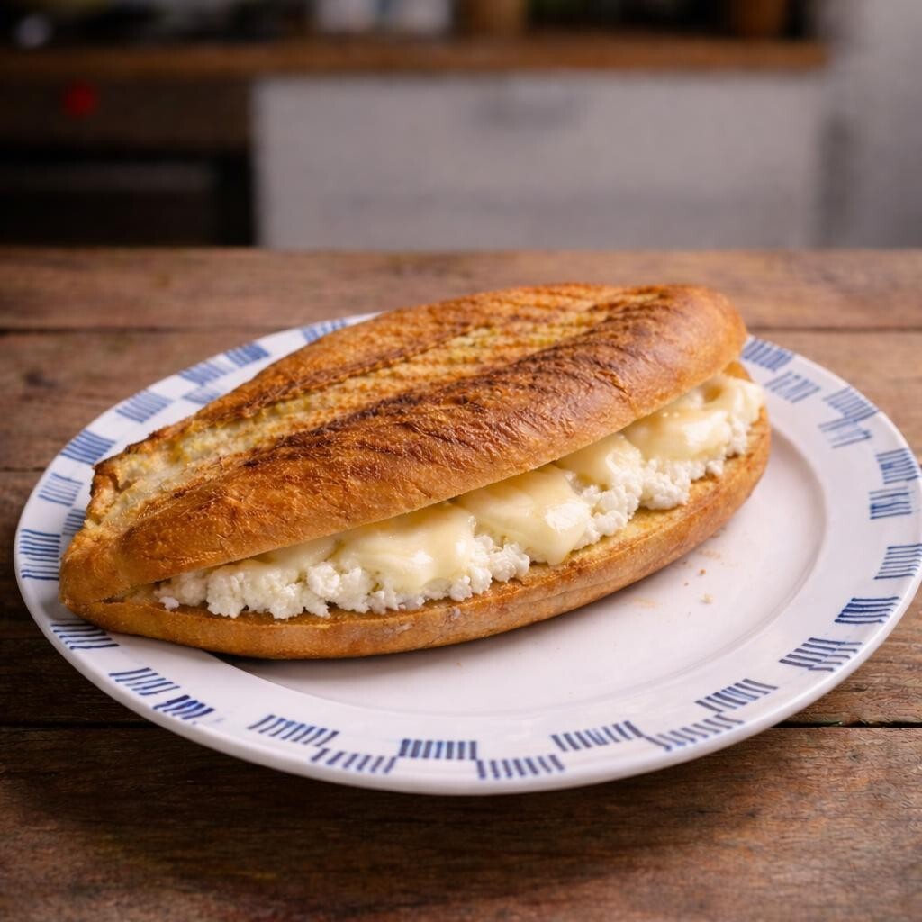 Beyaz Peynirli Kaşarlı Tost