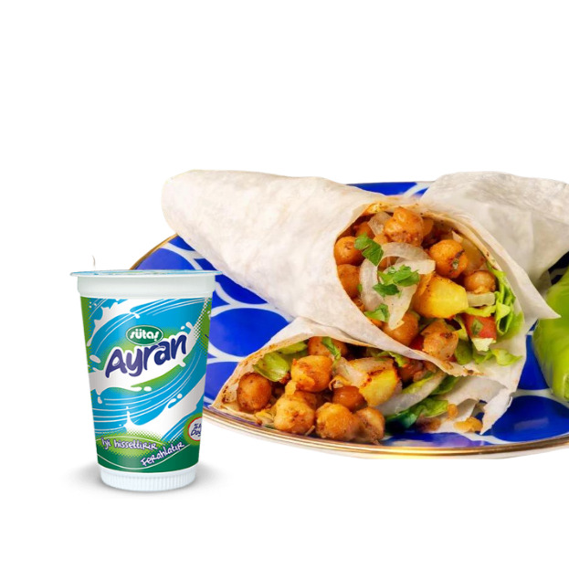 Nohut Dürüm (Acılı) + Ayran