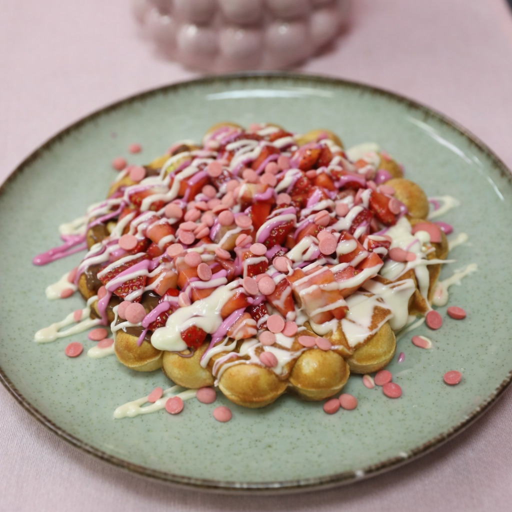 Hello Çilekli Bubble Waffle