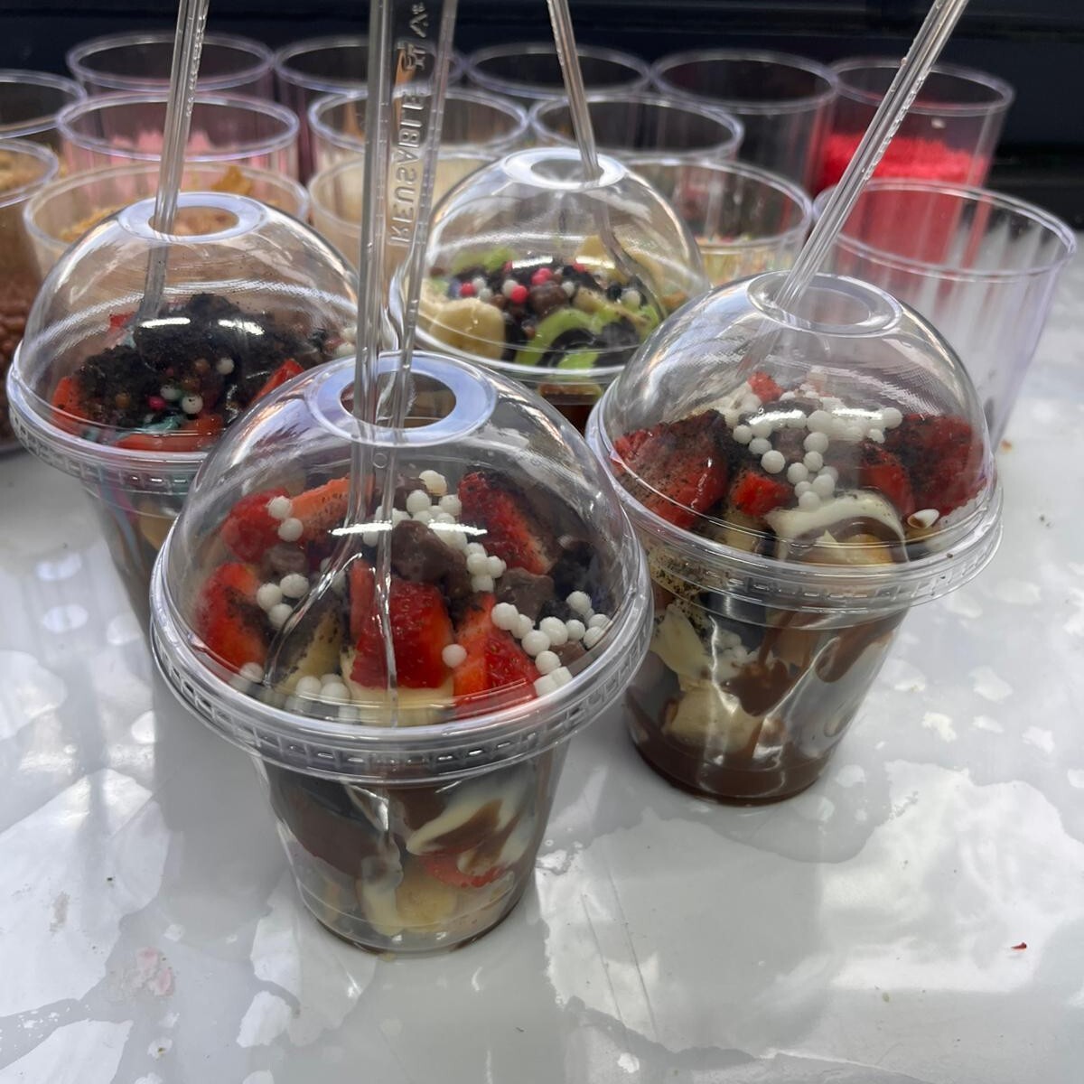Bardakta Buble Waffle (Küçük)