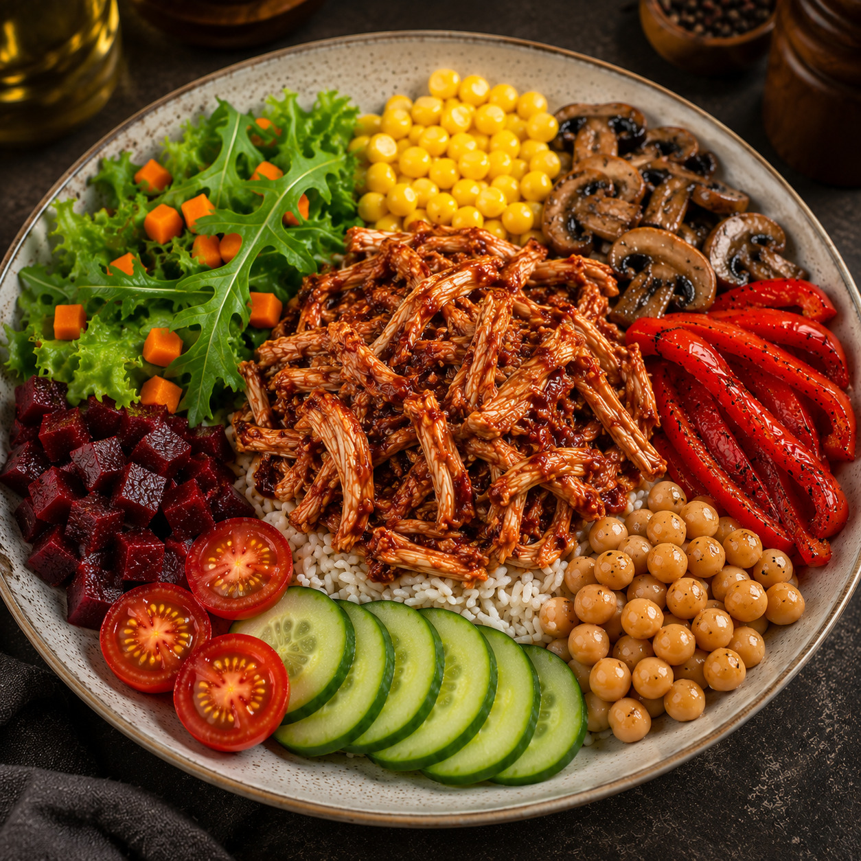 Barbekü Soslu Basmati Bowl