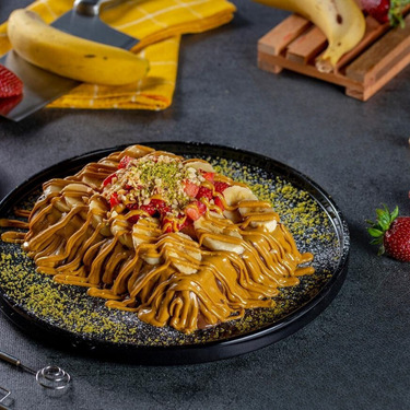 Karamel Soslu Waffle