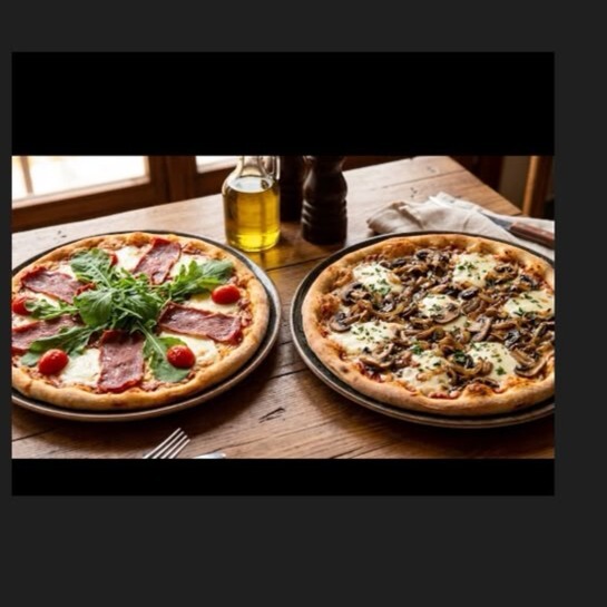 2'li Büyük Boy Füme Etli ve Funghi Pizza
