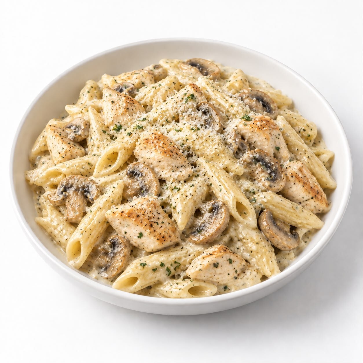 Tavuk Mantar Kremalı penne