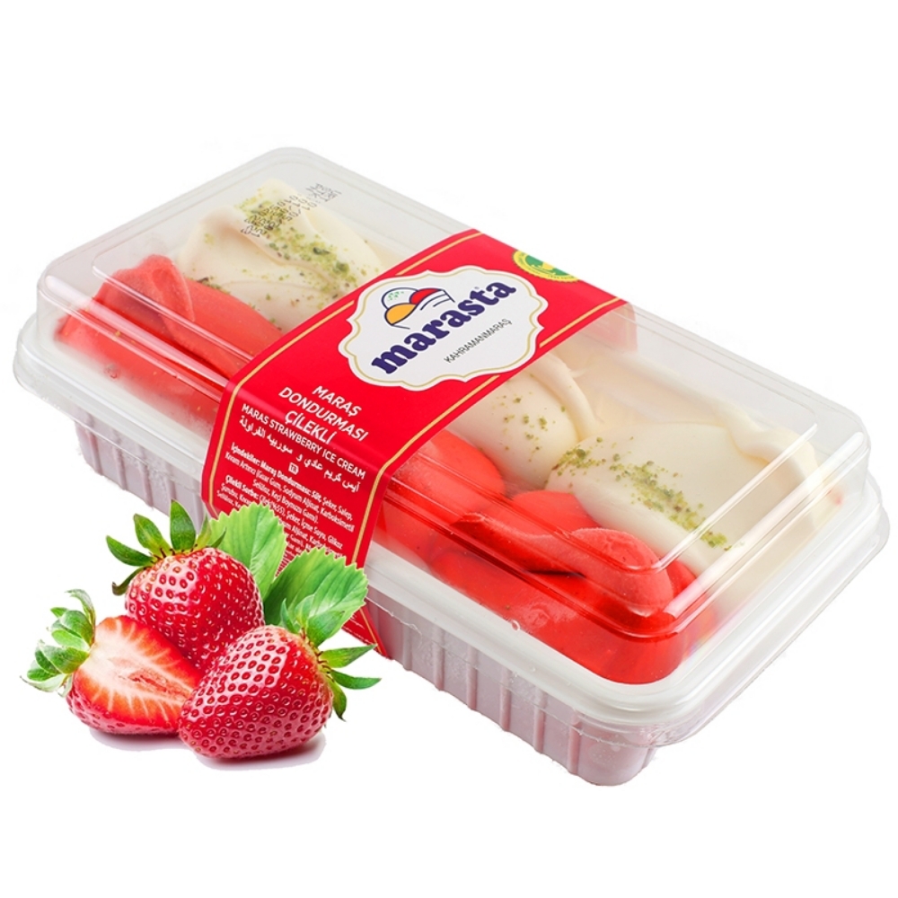 Marasta Çilek - Sade 500 gr Dondurma