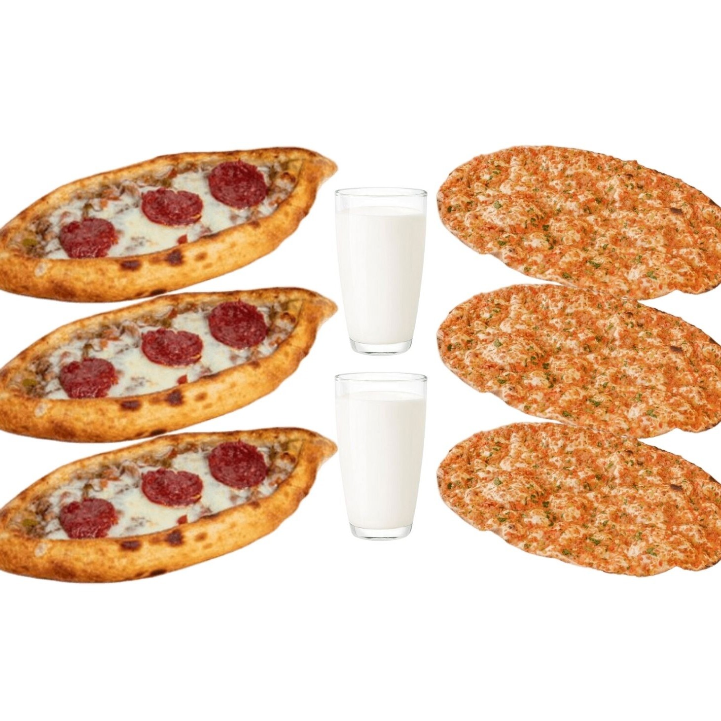 3' Lü Karışık Cantık & 3'Lü Lahmacun Menü
