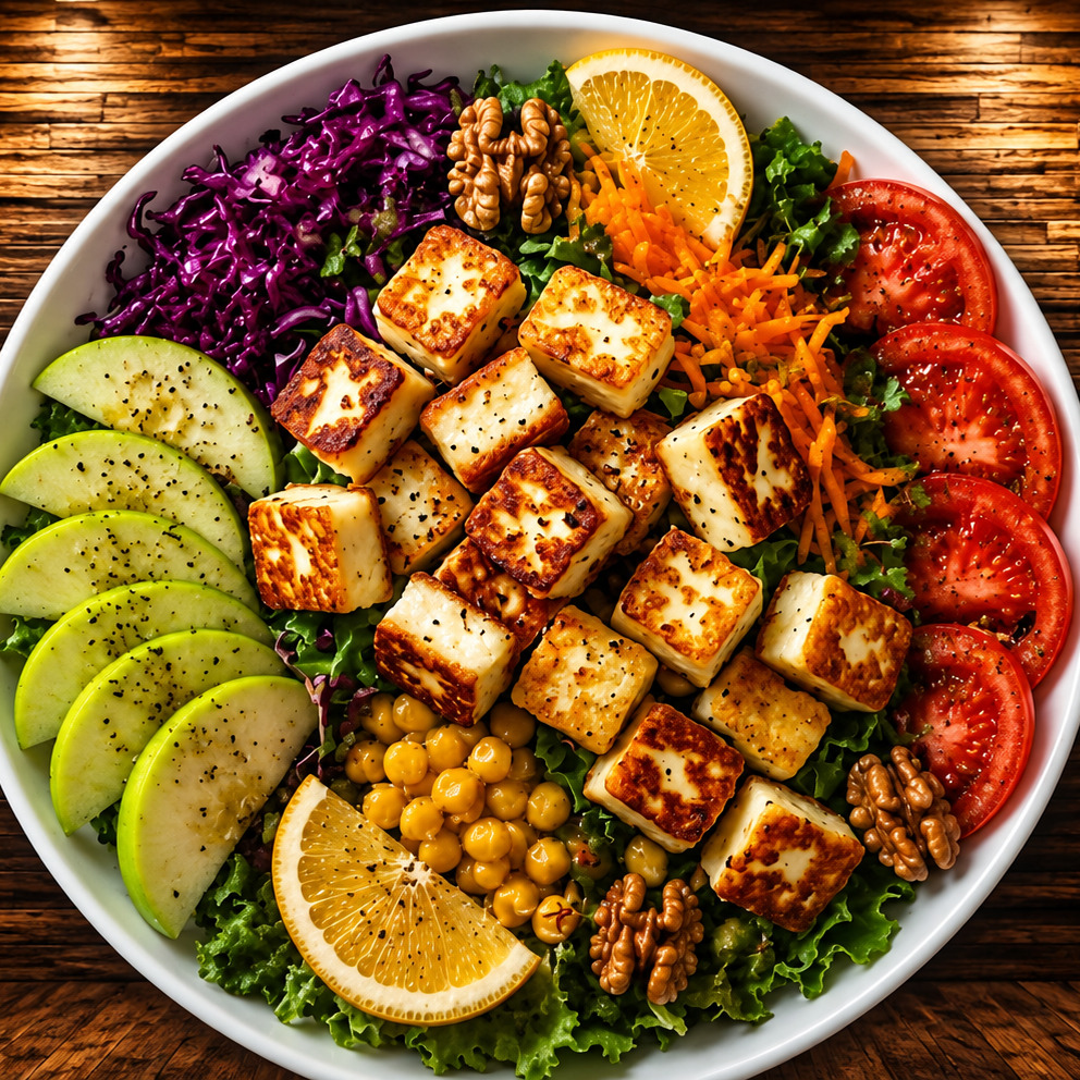 Hellim Peynirli Salata