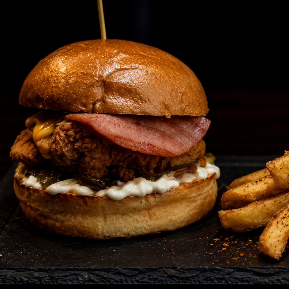 Crispy Chicken Special Mushroom Burger