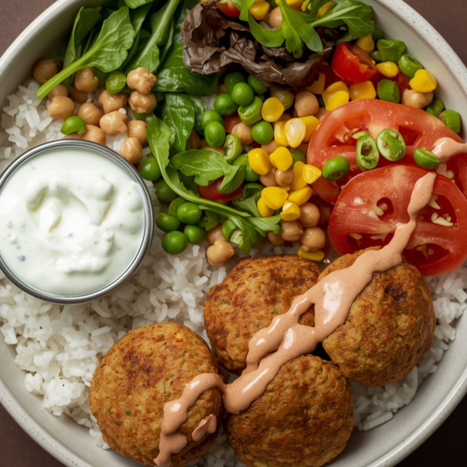 Tahinli Humus Dolgulu Falafel