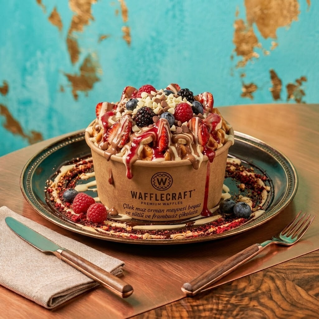 3 Renk Bowl Waffle Bowl