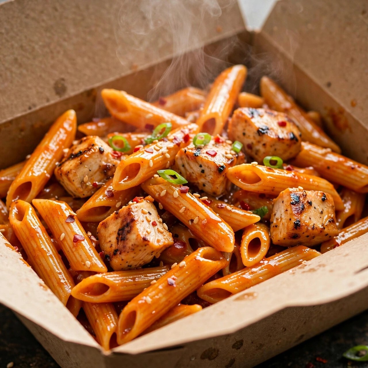 Sweet Chilli Soslu Tavuklu Penne